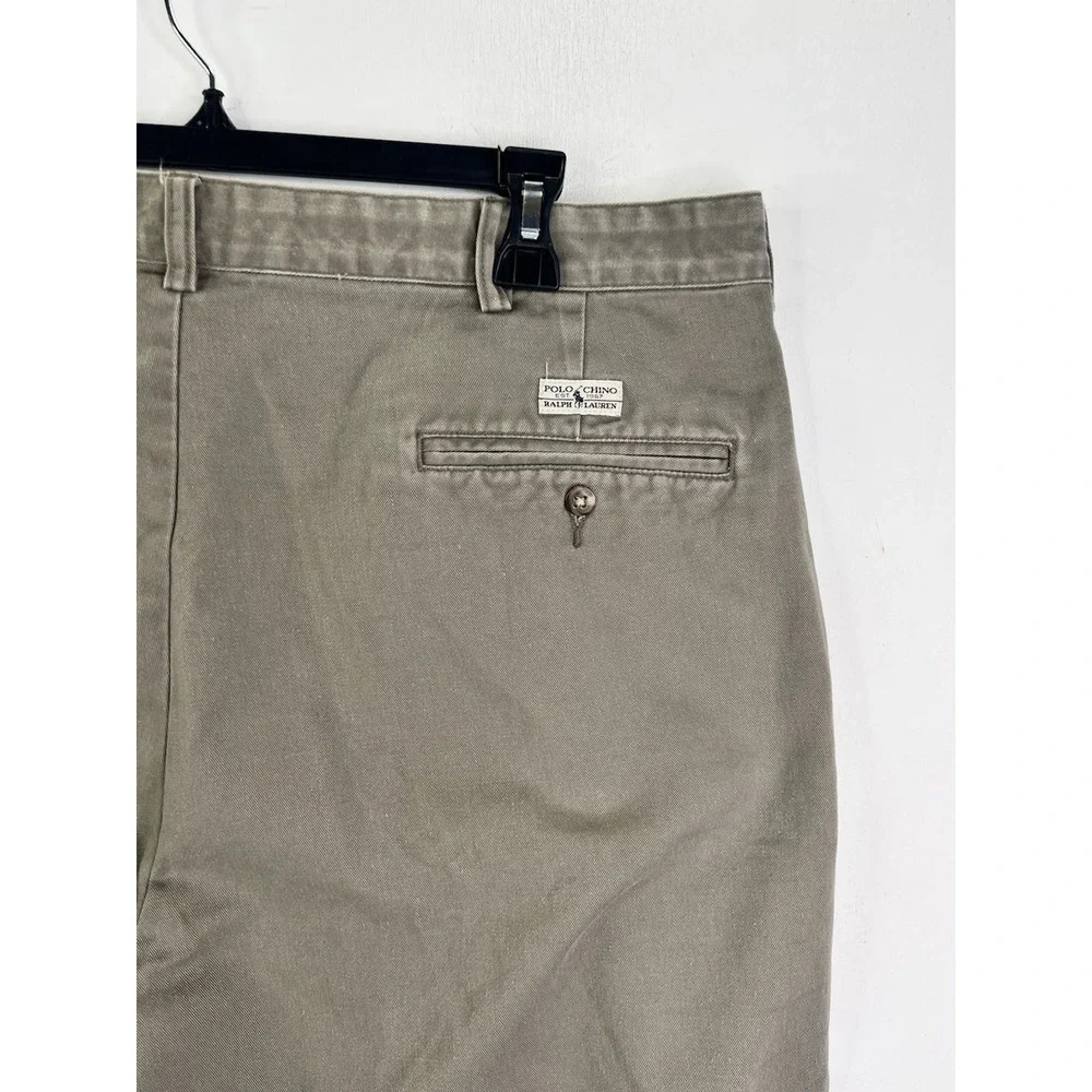 Vintage‎ Polo Ralph Lauren Shorts Men's 36 Gray Pleated Preppy 8